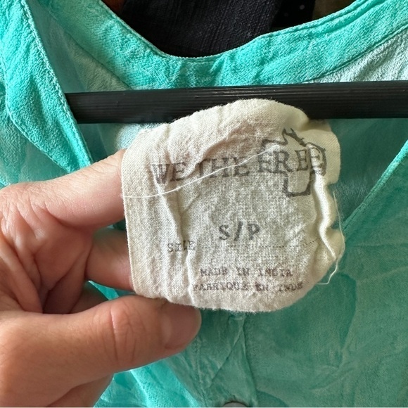 Free People Semi Sheer Button Down Top - Picture 5 of 6